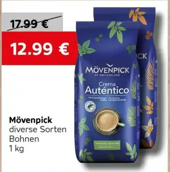 VELTA Free Shop Mövenpick diverse Sorten Bohnen nabídka