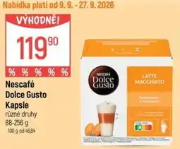 Globus Nescafé Dolce Gusto Kapsle nabídka