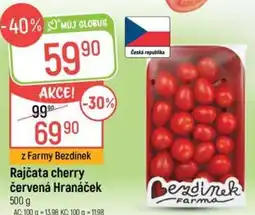 Globus Bezdinek rajčata cherry červená Hranáček nabídka