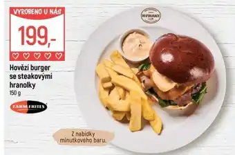 Farm Frites hovězí burger se steakovými hranolky