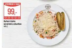 Globus Restaurace Kuřecí rizoto se sýrem a okurkou nabídka