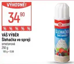 Globus Váš výběr šlehačka ve spreji smetanová nabídka