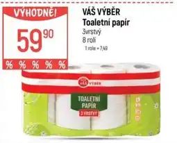 Globus Váš výběr toaletní papír nabídka