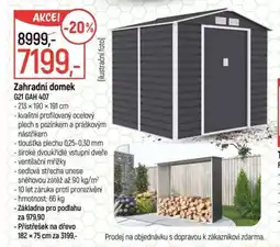 Globus Zahradní domek G21 GAH 407 nabídka