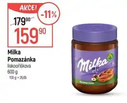 Globus Milka pomazánka liskooříšková nabídka