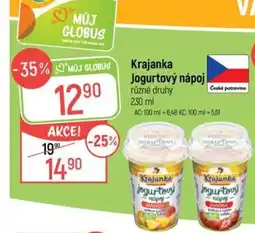 Globus Krajanka jogurtový nápoj nabídka