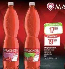 Globus Magnesia Red minerální voda ochucená nabídka