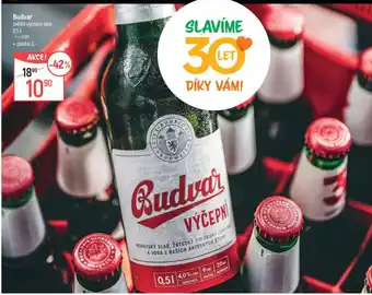 Globus Budvar svetle výčepní pivo nabídka