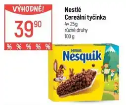 Globus Nestlé cereální tyčinka nabídka