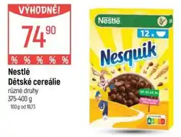 Globus Nestlé Dětské cereálie nabídka