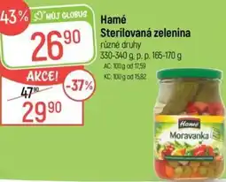 Globus Hamé sterilovaná zelenina nabídka