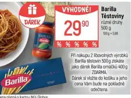 Globus Barilla Těstoviny nabídka
