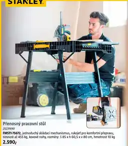 Bauhaus Stanley přenosný pracovní stůl nabídka