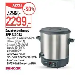 Globus Sencor zavařovací hrnec SPP 3200SS nabídka