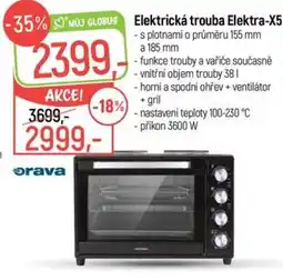 Globus Elektra elektrická trouba X5 nabídka