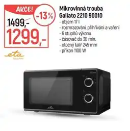 Globus eta mikrovlnná trouba galiato 2210 90010 nabídka