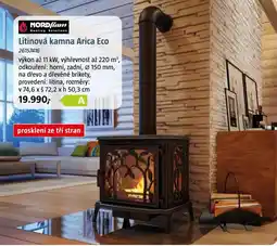 Bauhaus Nordflam litinová kamna Arica Eco nabídka