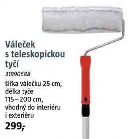Bauhaus Váleček s teleskopickou tyčí nabídka