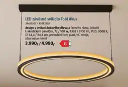 Bauhaus Tobi akus led závěsné svítidlo nabídka