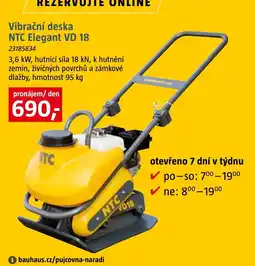 Bauhaus Ntc vibrační deska ntc elegant vd 18 nabídka