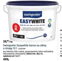 Bauhaus Swingcolor Easywhite barva na stěny a stropy nabídka