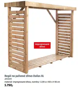 Bauhaus Dallas XL Regál na palivové dřevo nabídka