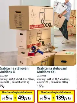 Bauhaus Bauhaus krabice na stěhování multibox x nabídka