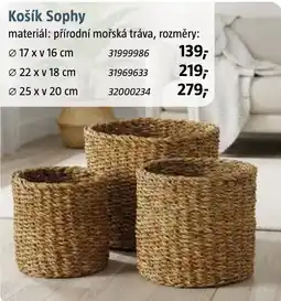 Bauhaus Košík sophy nabídka