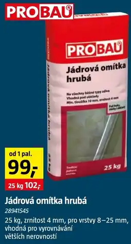 Bauhaus Probau jádrová omítka hrubá nabídka