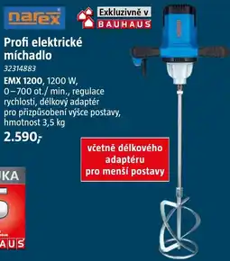 Bauhaus Narex profi elektrické míchadlo EMX 1200 nabídka