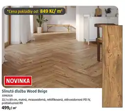 Bauhaus Slinutá dlažba Wood Beige nabídka