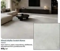 Bauhaus Slinutá dlažba Scratch Bianco nabídka