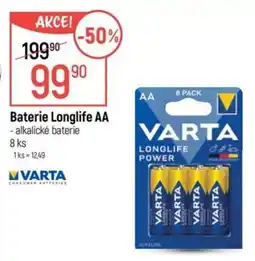 Globus Varta baterie longlife aa nabídka