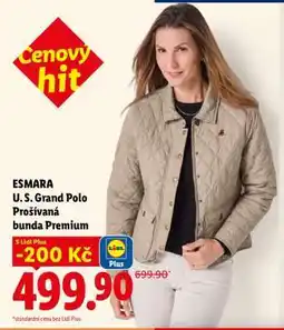 Lidl ESMARA U. S. Grand Polo Prošívaná bunda Premium nabídka