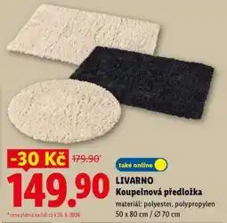 Lidl Livarno Koupelnová předložka nabídka