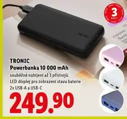 Lidl TRONIC POWERBANKA 10 000 mAh nabídka