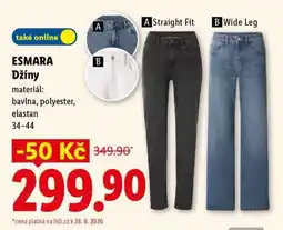 Lidl ESMARA Džíny nabídka