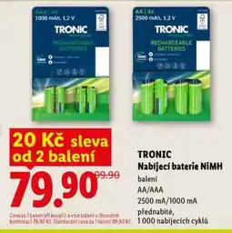 Lidl TRONIC Nabíjecí baterie NiMH nabídka
