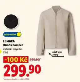 Lidl ESMARA Bunda bomber nabídka