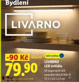 Lidl LIVARNO LED svítidlo nabídka