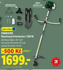 Lidl PARKSIDE Benzínový křovinořez 1 350 W nabídka