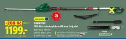 Lidl Parkside 20V Aku teleskopické nůžky na živý plot nabídka