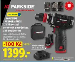 Lidl PARKSIDE PERFORMANCE 12V Aku vrtačí šroubovák s nabíječkou a akumulátorem nabídka