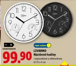 Lidl LIVARNO Nástěnné hodiny nabídka