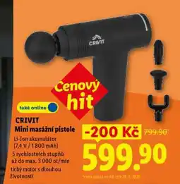 Lidl CRIVIT MINI MASÁŽNÍ PISTOLE nabídka