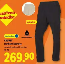 Lidl CRIVIT FUNKČNÍ KALHOTY nabídka