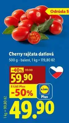 Lidl CHERRY RAJČATA DATLOVÁ nabídka