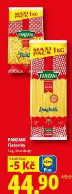 Lidl Panzani Těstoviny nabídka