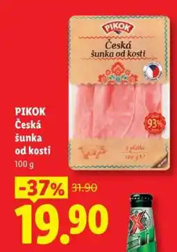 Lidl Pikok ČESKÁ ŠUNKA OD KOSTI nabídka