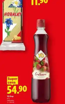 Lidl Yo sirup nabídka